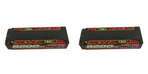 2 PACK Gens Ace 8200MAH Redline 2s LiHV LiPo Battery 130C w/5mm Bullets TRAXXAS
