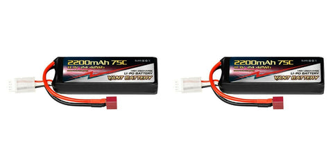 2X VANT 3S 11.1V 2200mAh 75C Lipo Battery POWERHOBBY GENS ACE LECTRON ZEE