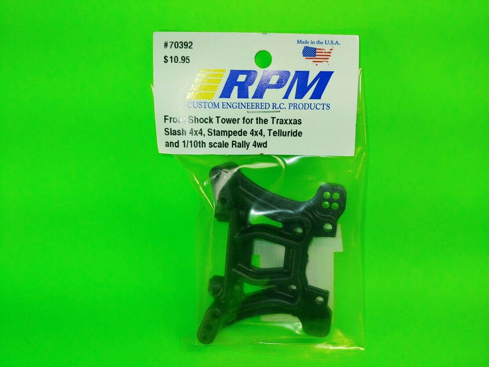 RPM R/C Products 70392 Front Shock Tower Black: Slash 4x4 ST 4x4
