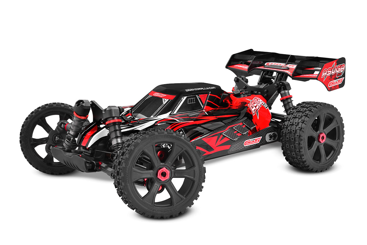 Team Corally Asuga XLR 6S ROLLER Racing Buggy - RED, Large Scale