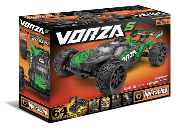 HPI Racing Vorza S Flux Truggy 1/8 Scale 4WD RTR Brushless (Green) - HPI160182