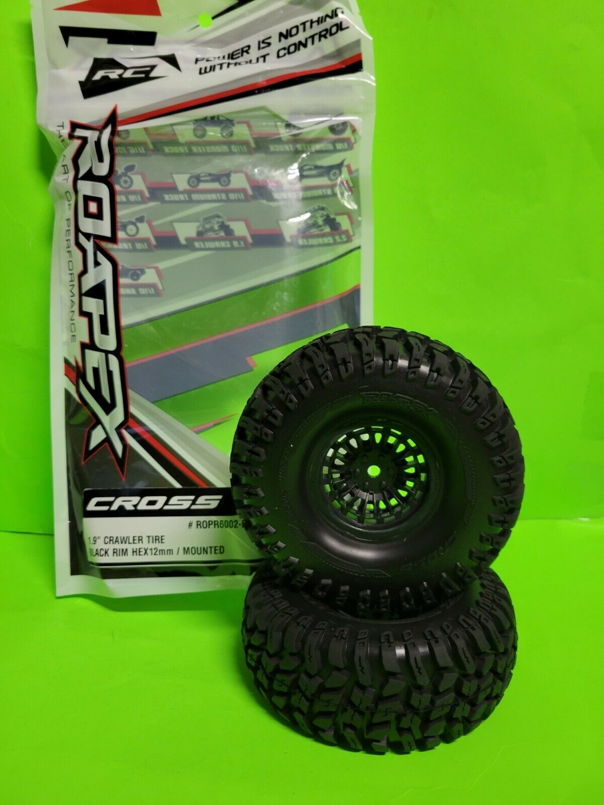 ROAPEX CROSS 1/10 Crawler Tires Mounted 1.9" 12mm TRAXXAS TRX4  AXIAL DURATRAX