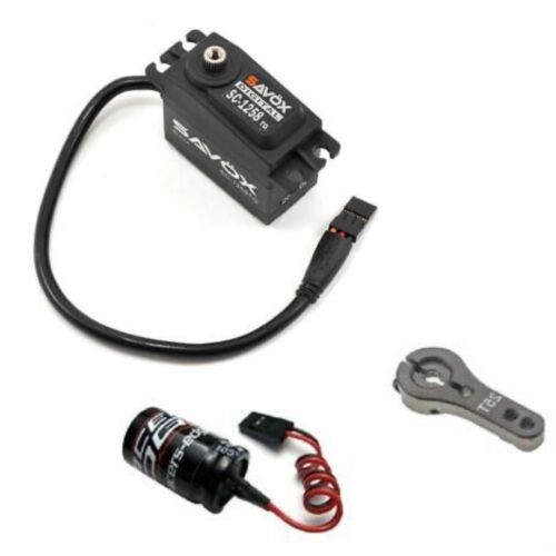 Savox SC-1258TG Black Edition Titanium Gear Servo W/ GLITCH BUSTER BLACK HORN 1258